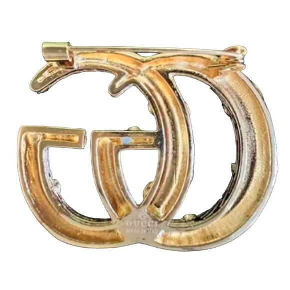 Gucci GG Multi Color Gold Tone Brooch Pin (GGXX020) - Picture 4 of 4